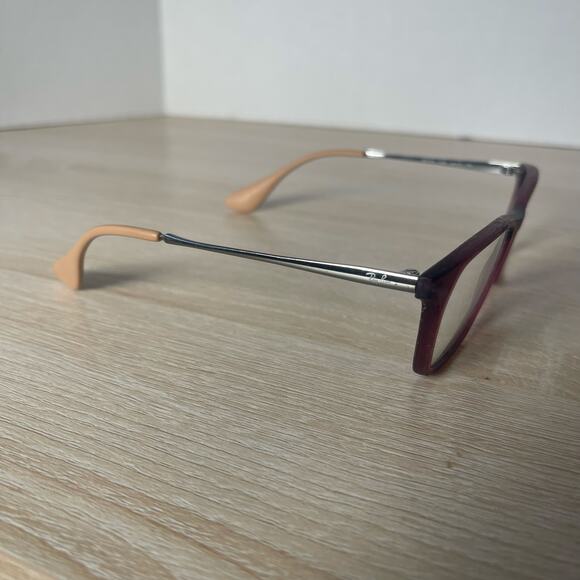 Ray-Ban RB7053 5526 Red Square Eyeglasses READ Frames Only 54-17-140 - Picture 12 of 12